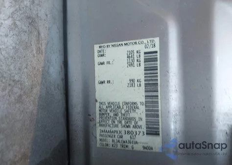 2018 Nissan Maxima 3.5 Sl z USA, uszkodzony, nr VIN 1N4AA6APXJC380373